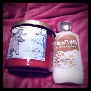 Bbw 3 wicks candle and body loation
